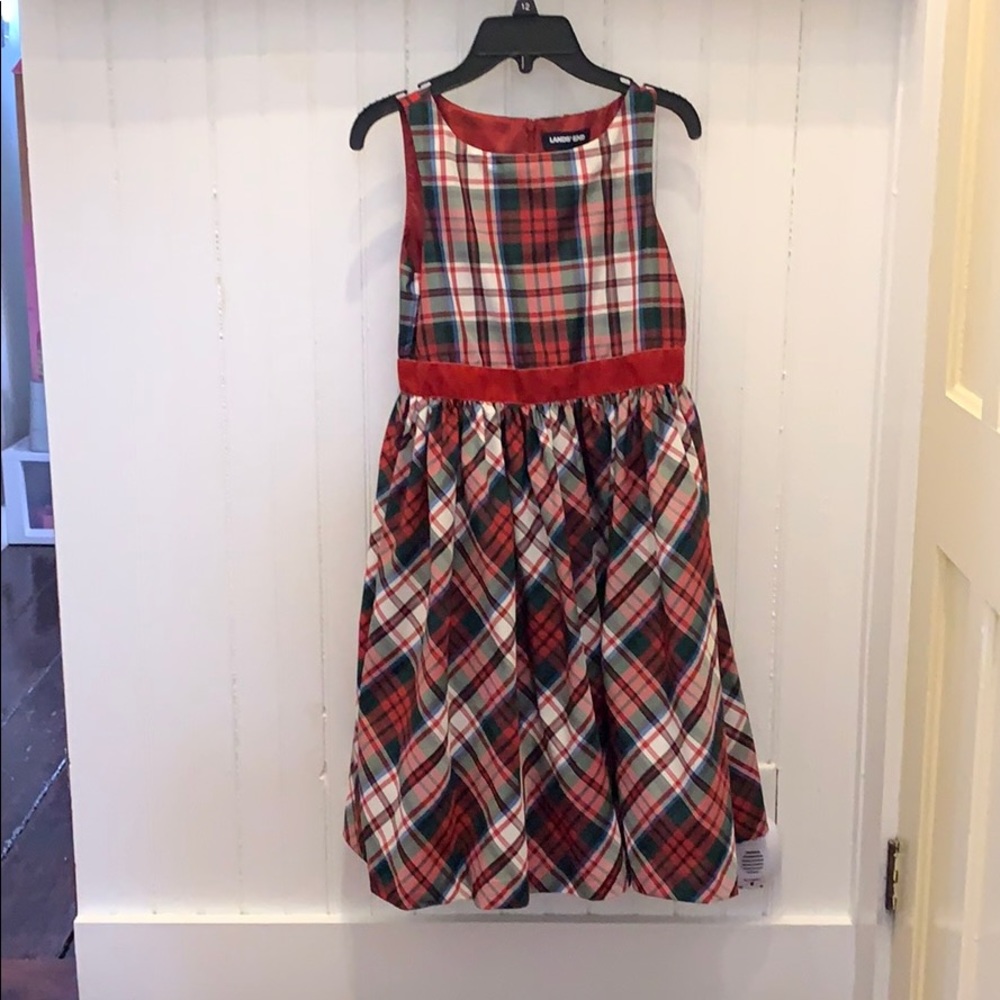 Girls size 12 new Landsend Holiday dress.